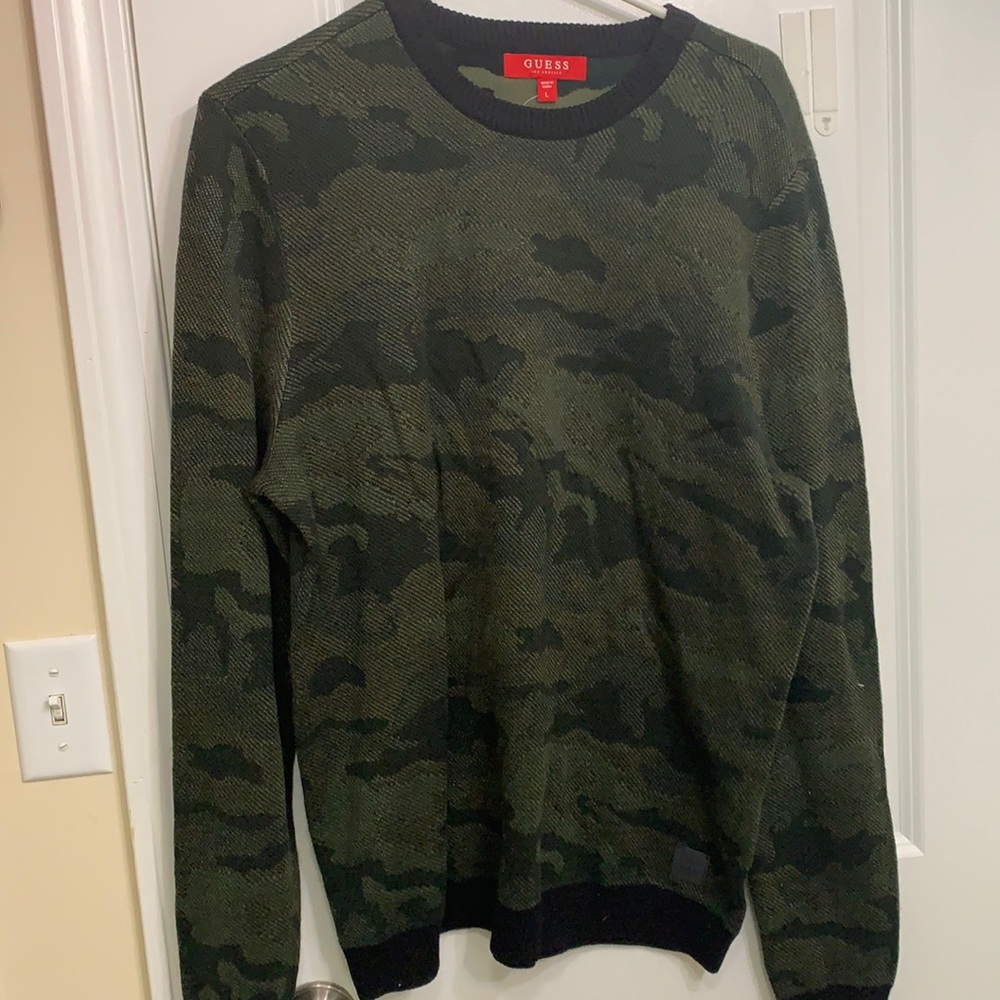 Guess Men's Camo Sweater